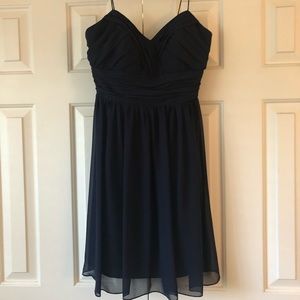 Alfred Angelo Bridesmaid Dress - Dark Blue Size 6